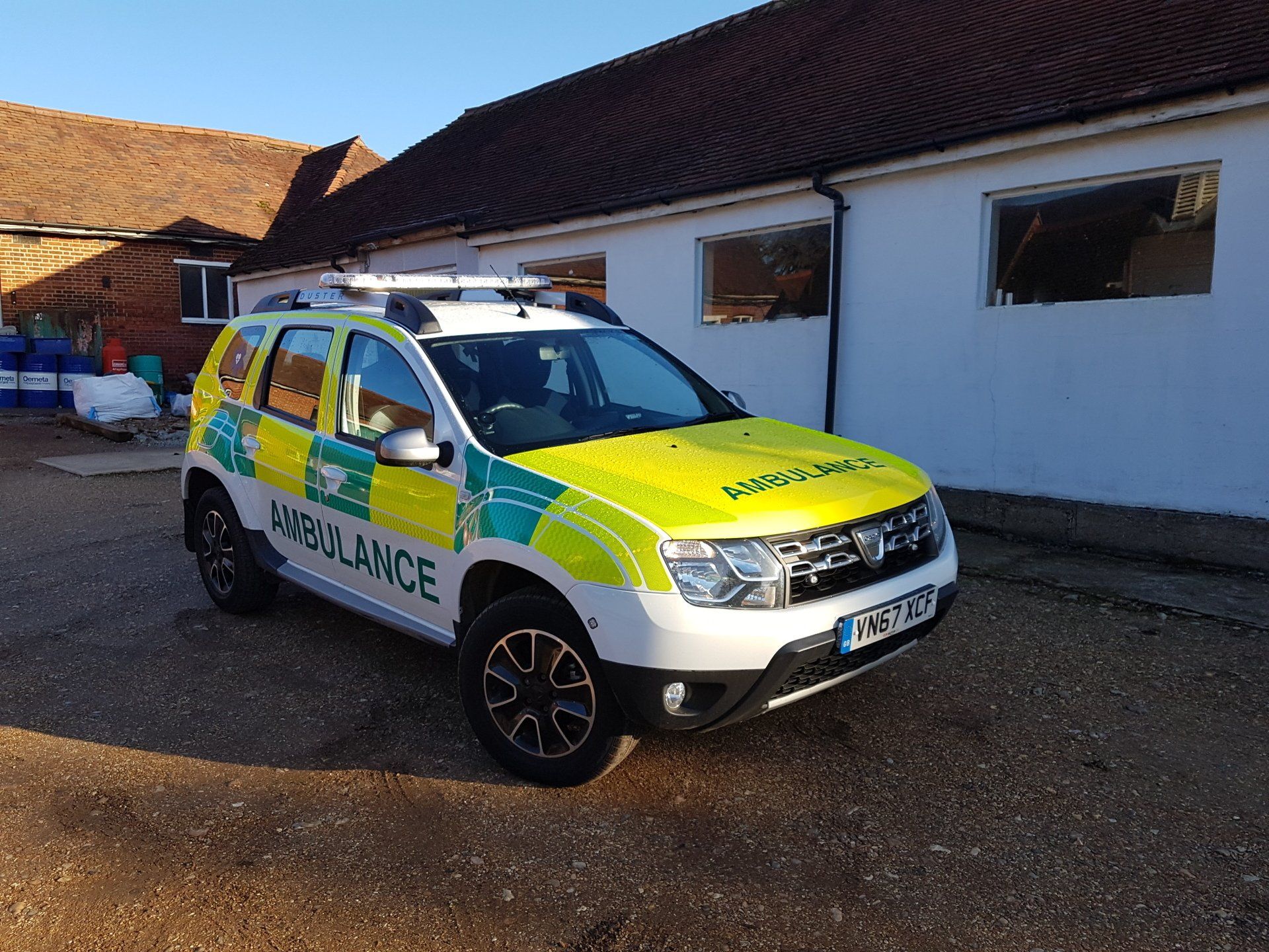 Hearts First Ambulance Service vehicle