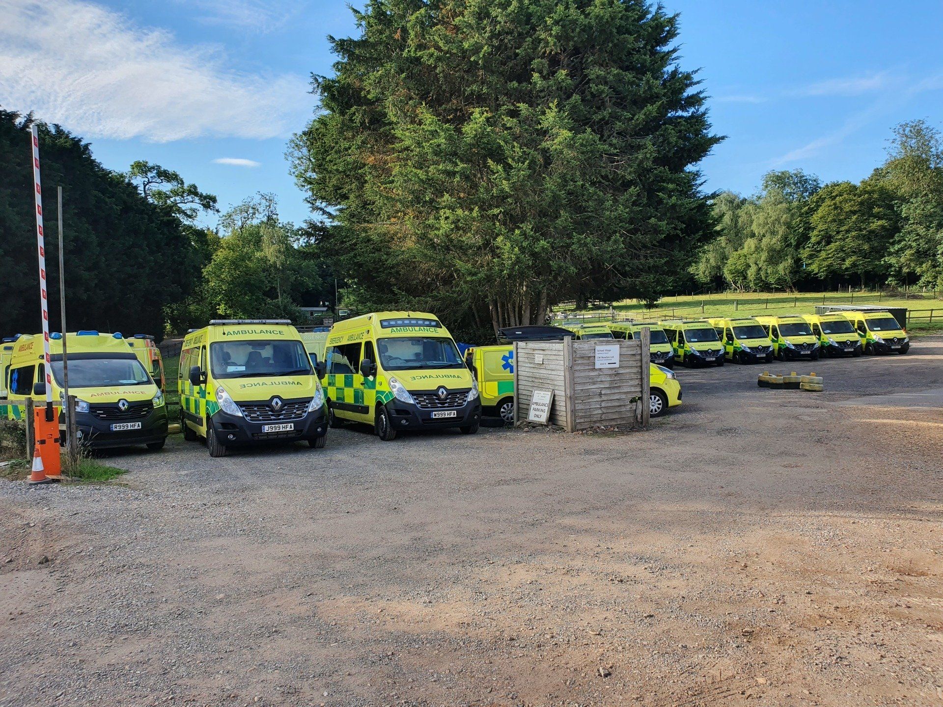 Hearts First Ambulance Service vehicles