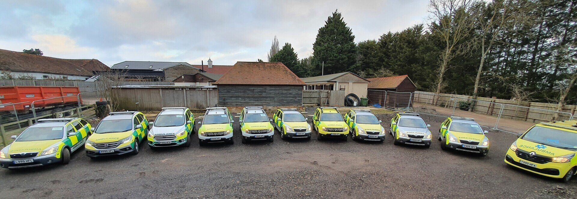 Hearts First Ambulance Service vehicles