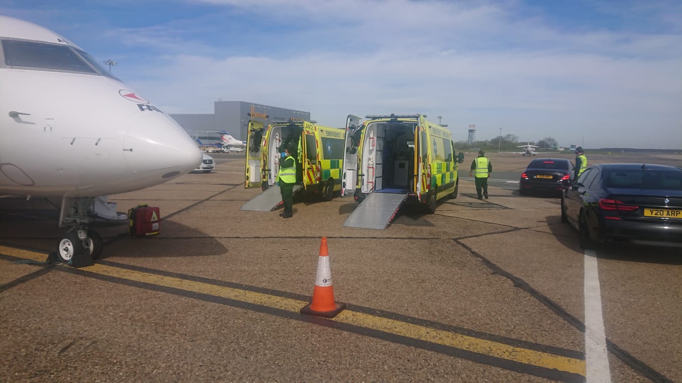 Hearts First Ambulance Service vehicle