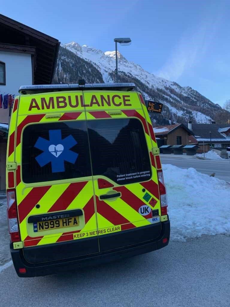 Hearts First Ambulance Service vehicle