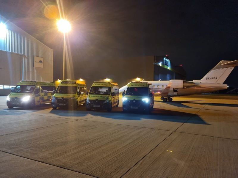Hearts First Ambulance Service vehicles
