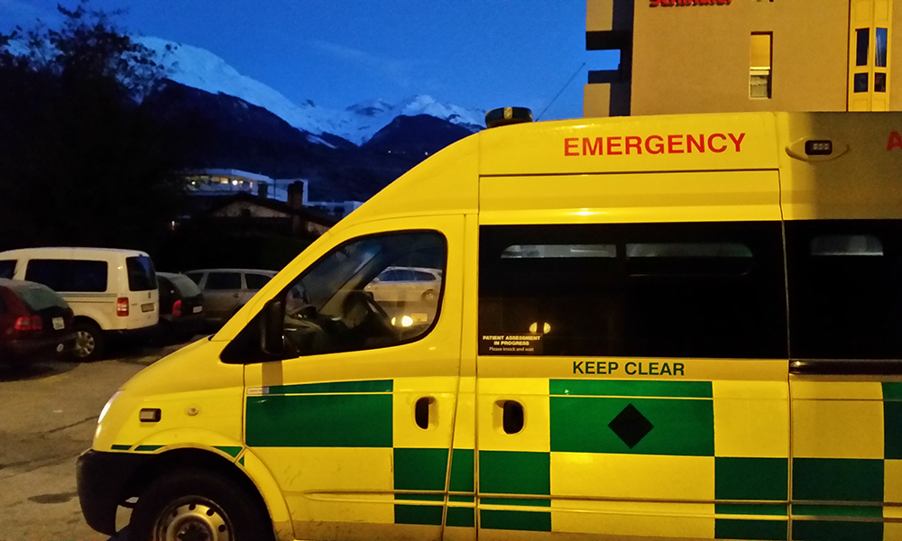 Hearts First Ambulance Service vehicle