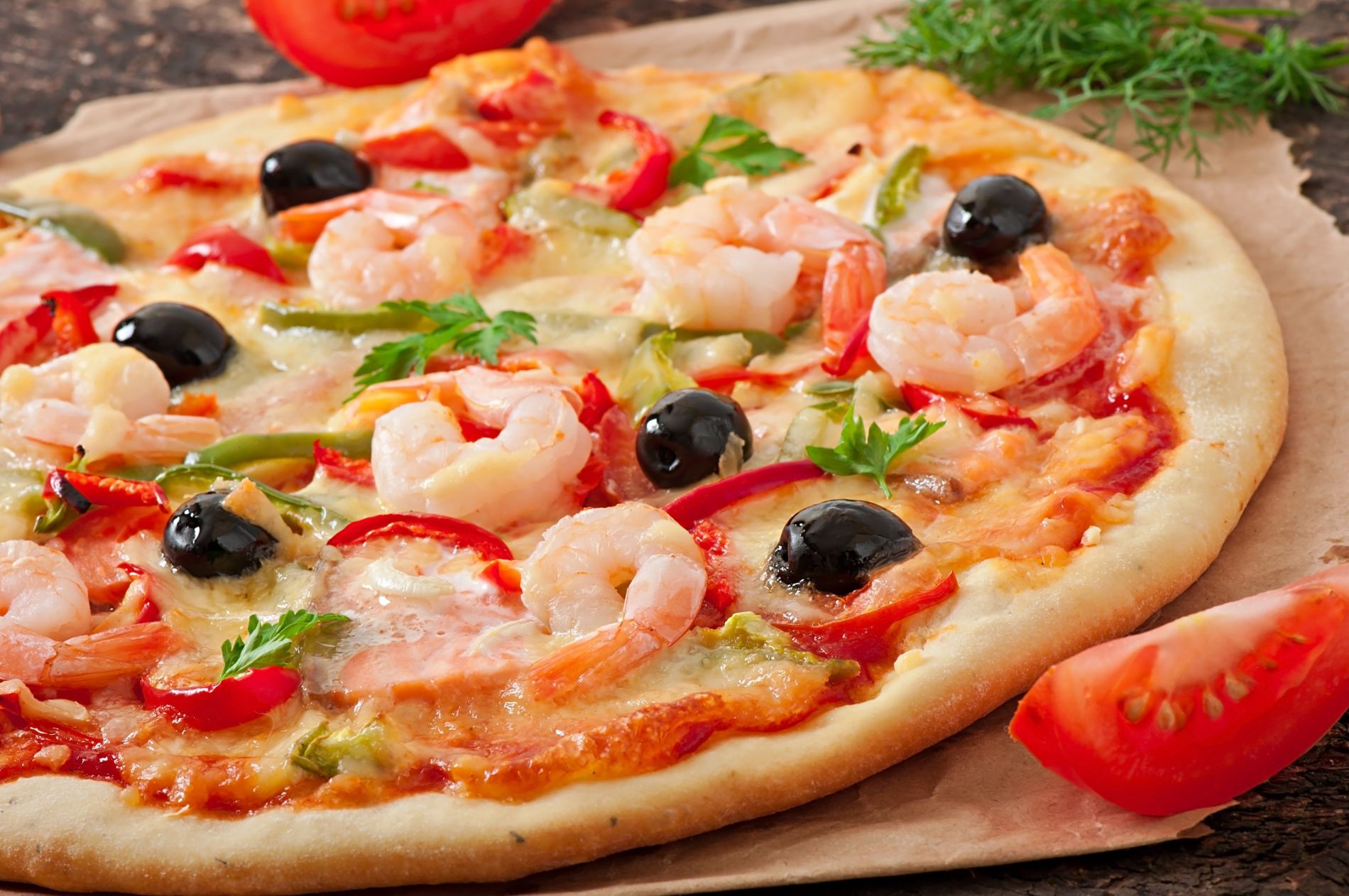 pizza ai frutti di mare