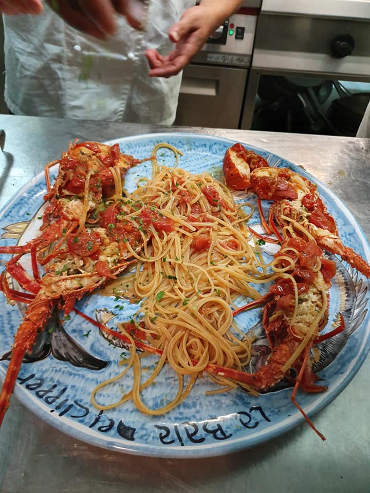 spaghetti con astice