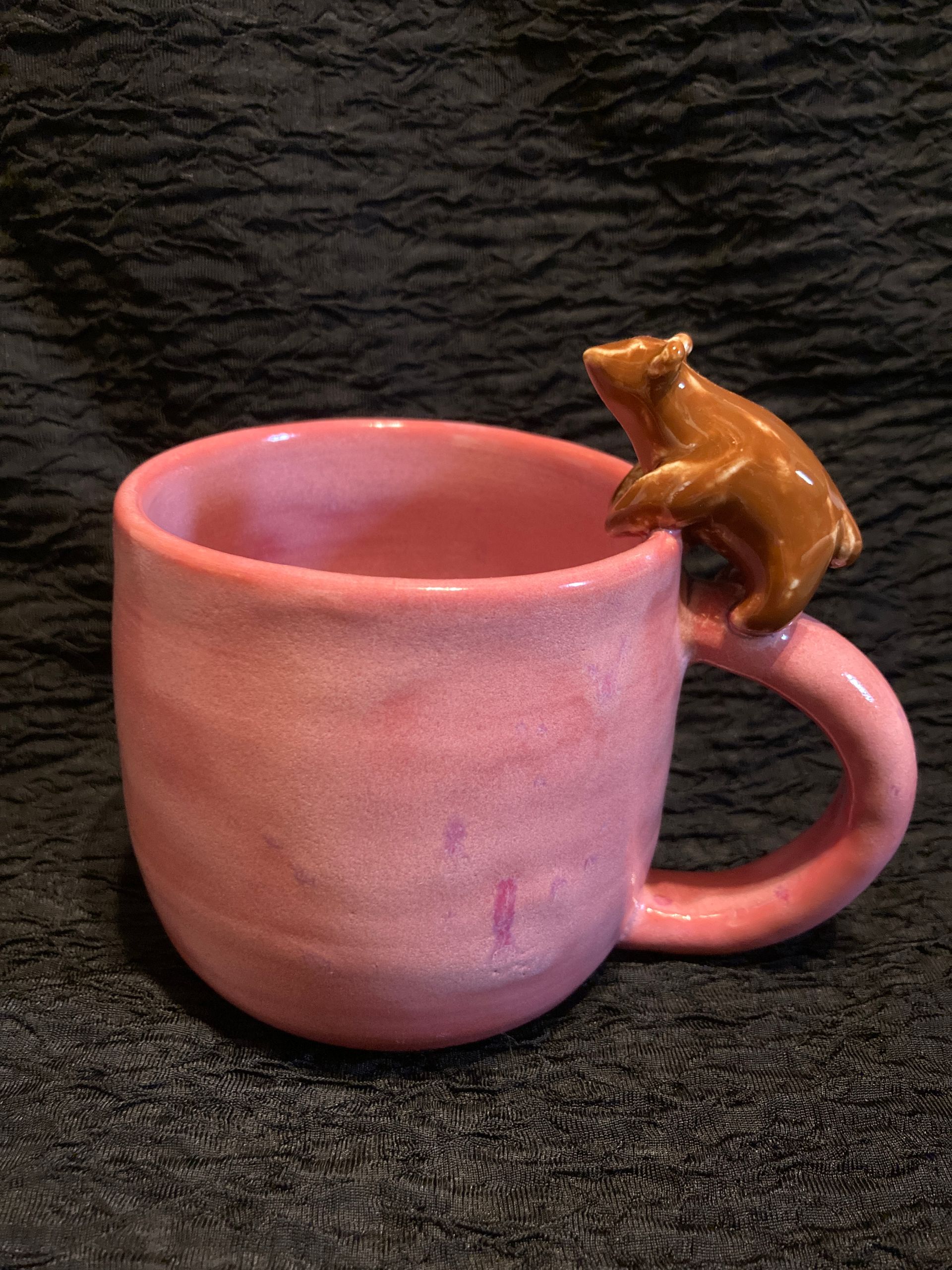 pink bear mug