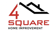 Red "4" next to a black house outline with "4 Square Home Improvement" text.