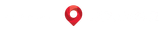 Une épingle rouge avec un trou au milieu sur un fond blanc.
