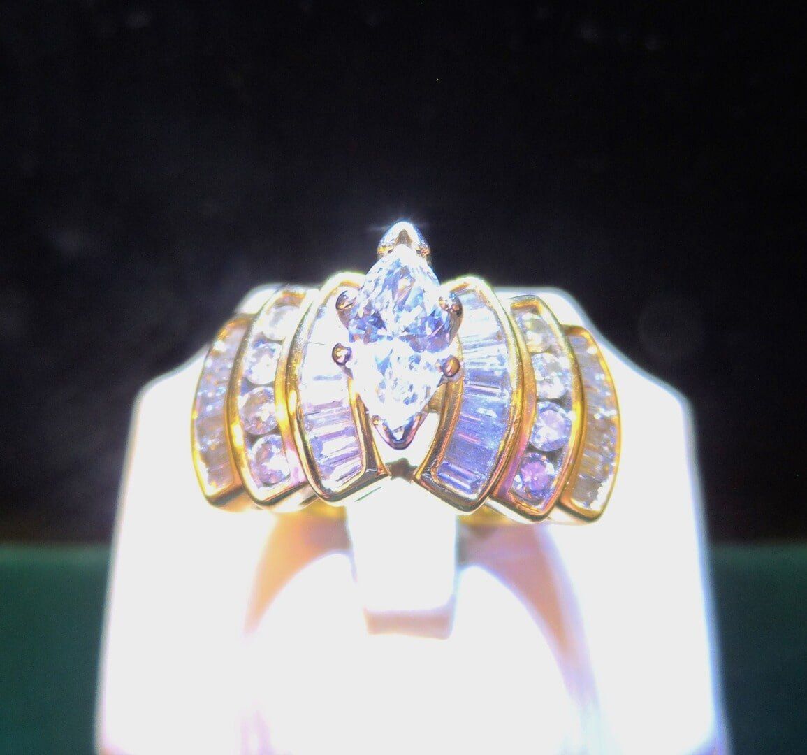 Gold ring with purple diamonds - Jewelry in Victorville, CA