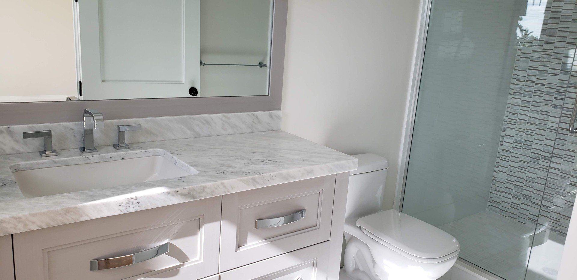 Marble Sink And White Toilet Bowl — Naples, FL — Rain Forest Marble Inc.