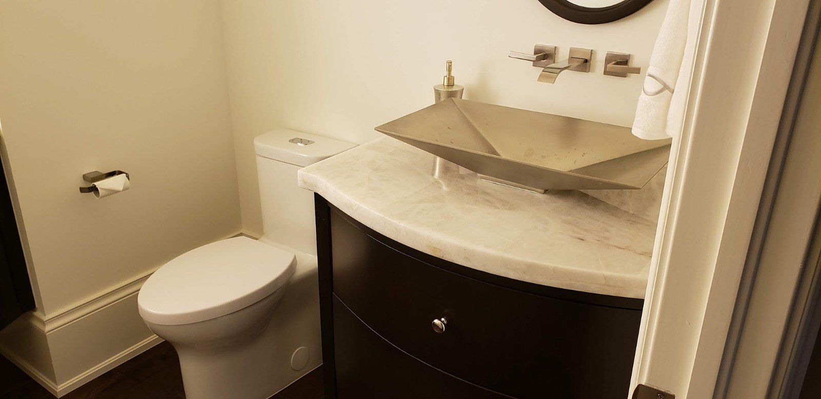 Modern Bathroom with Bathtub — Naples, FL — Rain Forest Marble Inc.