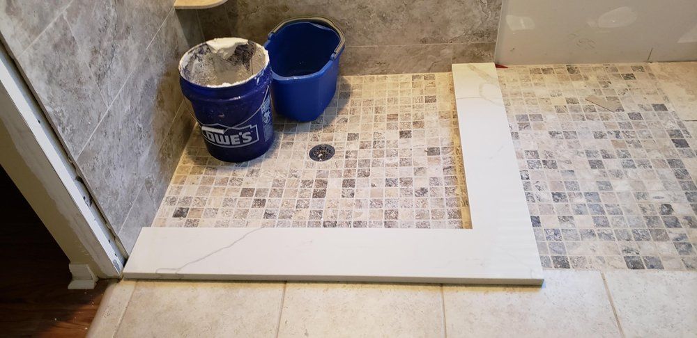 Bathroom Under Renovation — Naples, FL — Rain Forest Marble Inc.