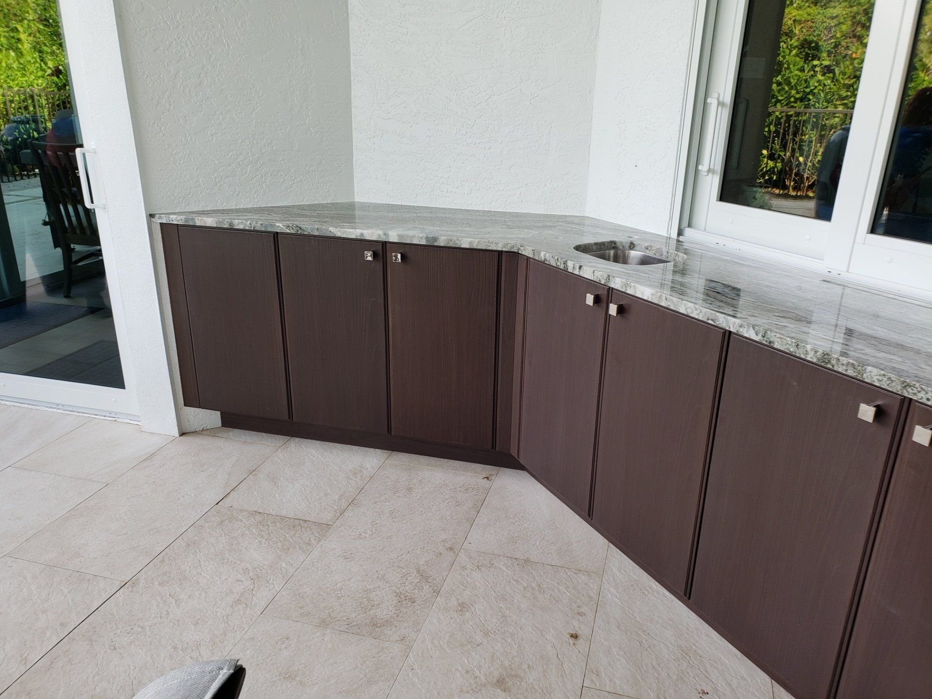 Marble Countertop With Cabinets — St Naples, Florida — Rain Forest Marble Inc.