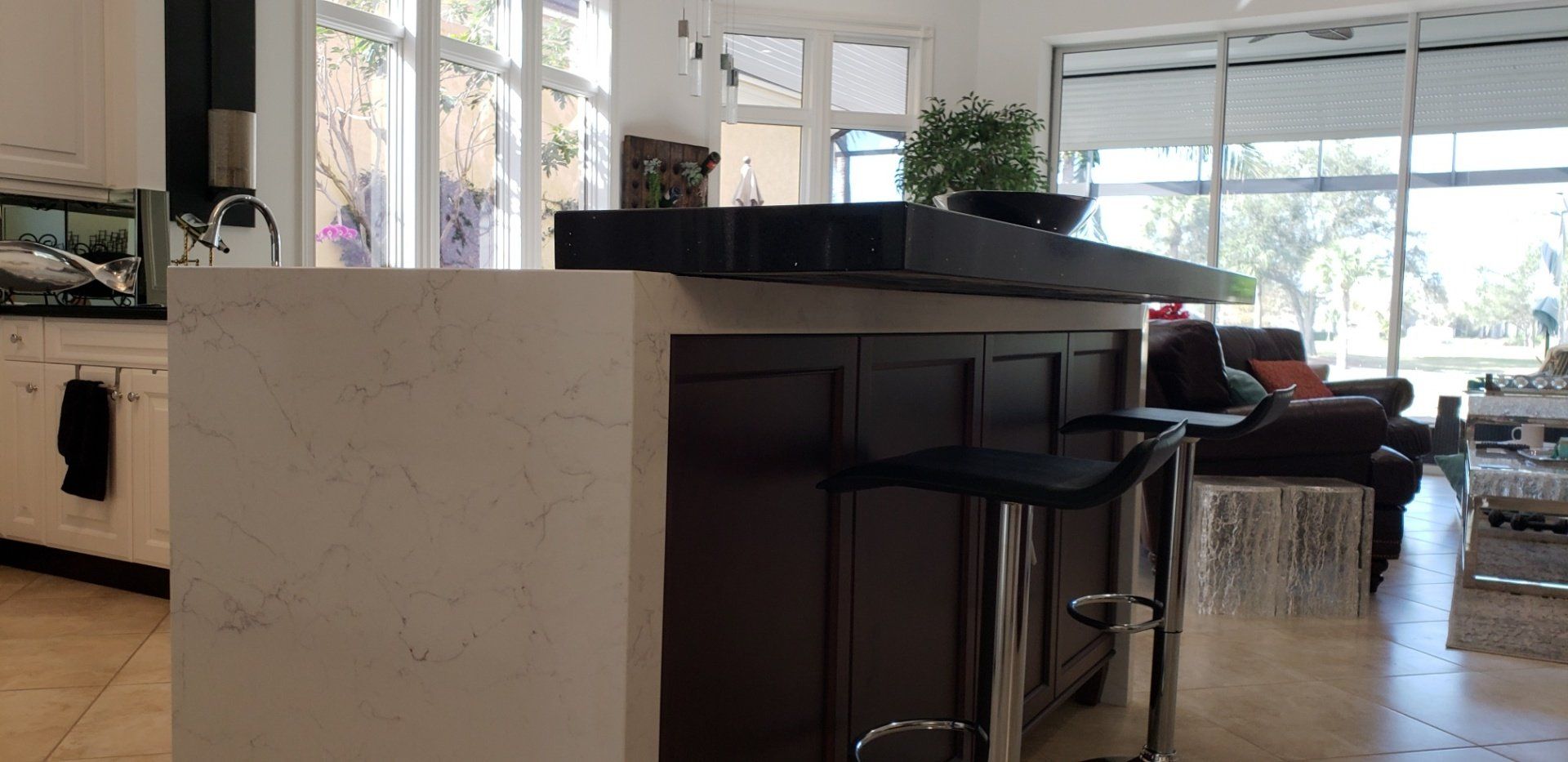 Countertop With Table Mounted — St Naples, Florida — Rain Forest Marble Inc.