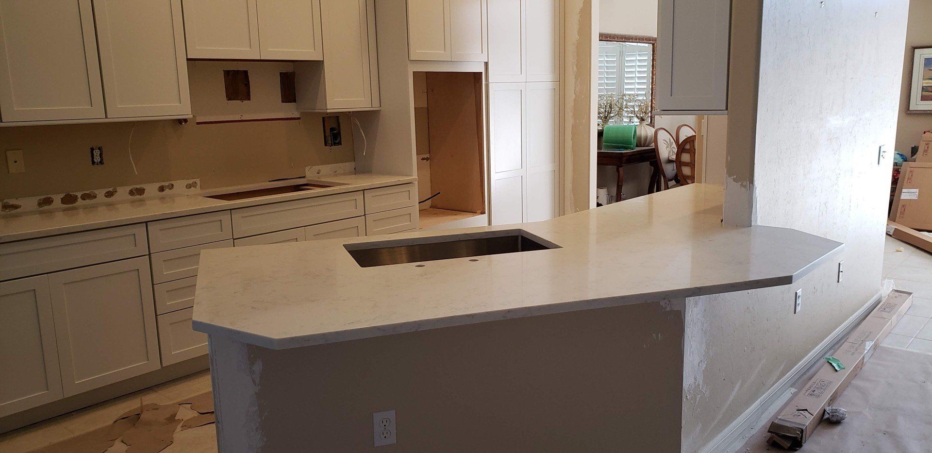 Countertop On Build — St Naples, Florida — Rain Forest Marble Inc.