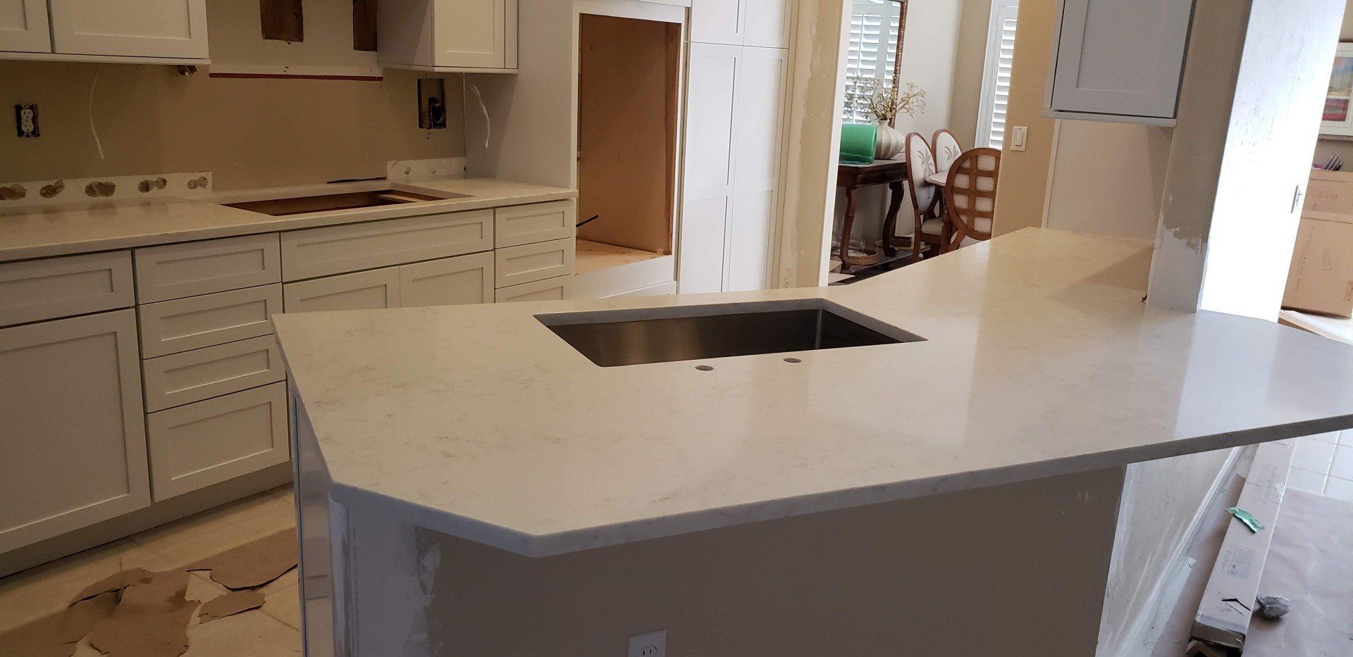 Countertop With Hole For Sink — St Naples, Florida — Rain Forest Marble Inc.