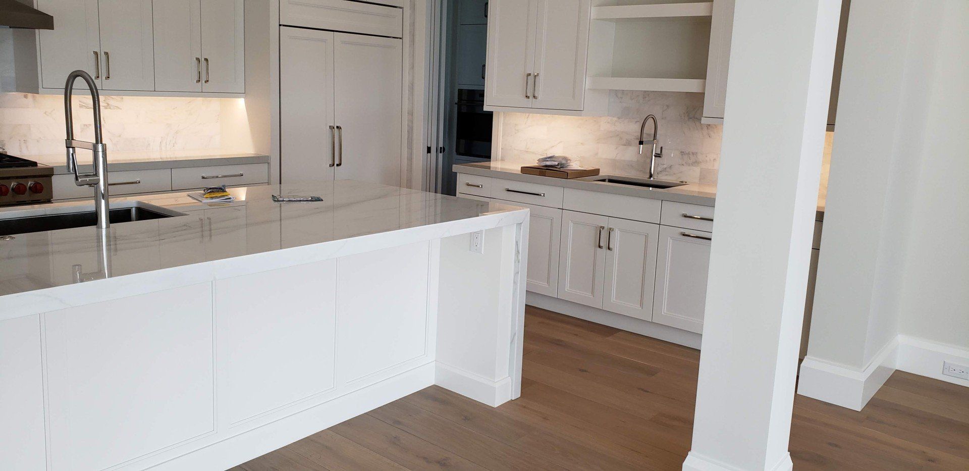 Empty Kitchen Shelves — Naples, FL — Rain Forest Marble Inc.
