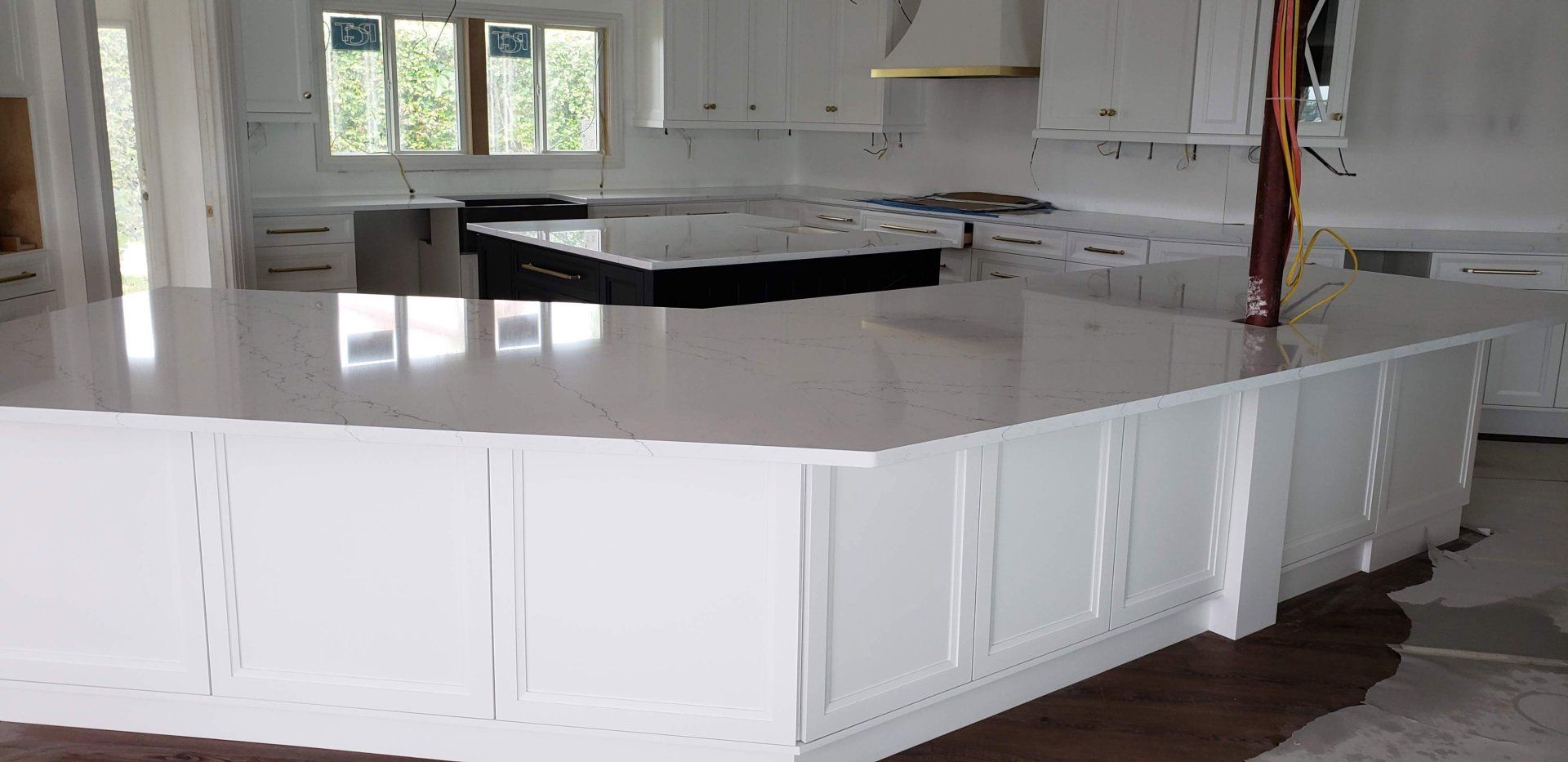 White Marble Table Kitchen Design — Naples, FL — Rain Forest Marble Inc.