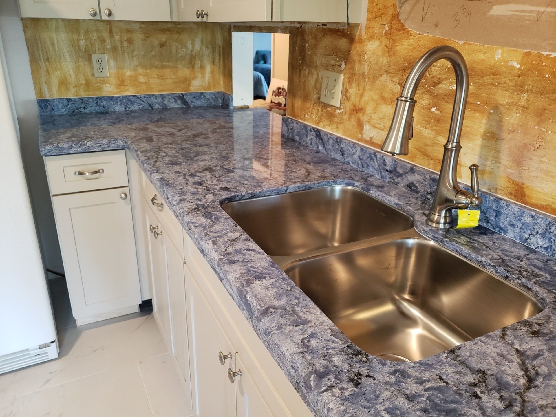 Double Sink Mounted On Countertop — St Naples, Florida — Rain Forest Marble Inc.