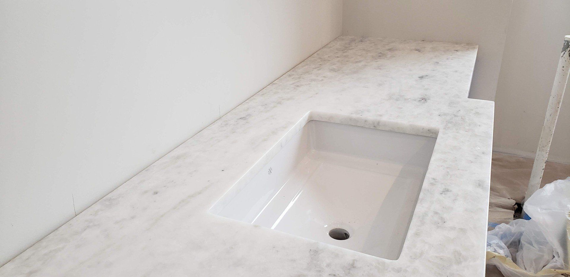 Newly Fabricated Modern Kitchen Sink — Naples, FL — Rain Forest Marble Inc.