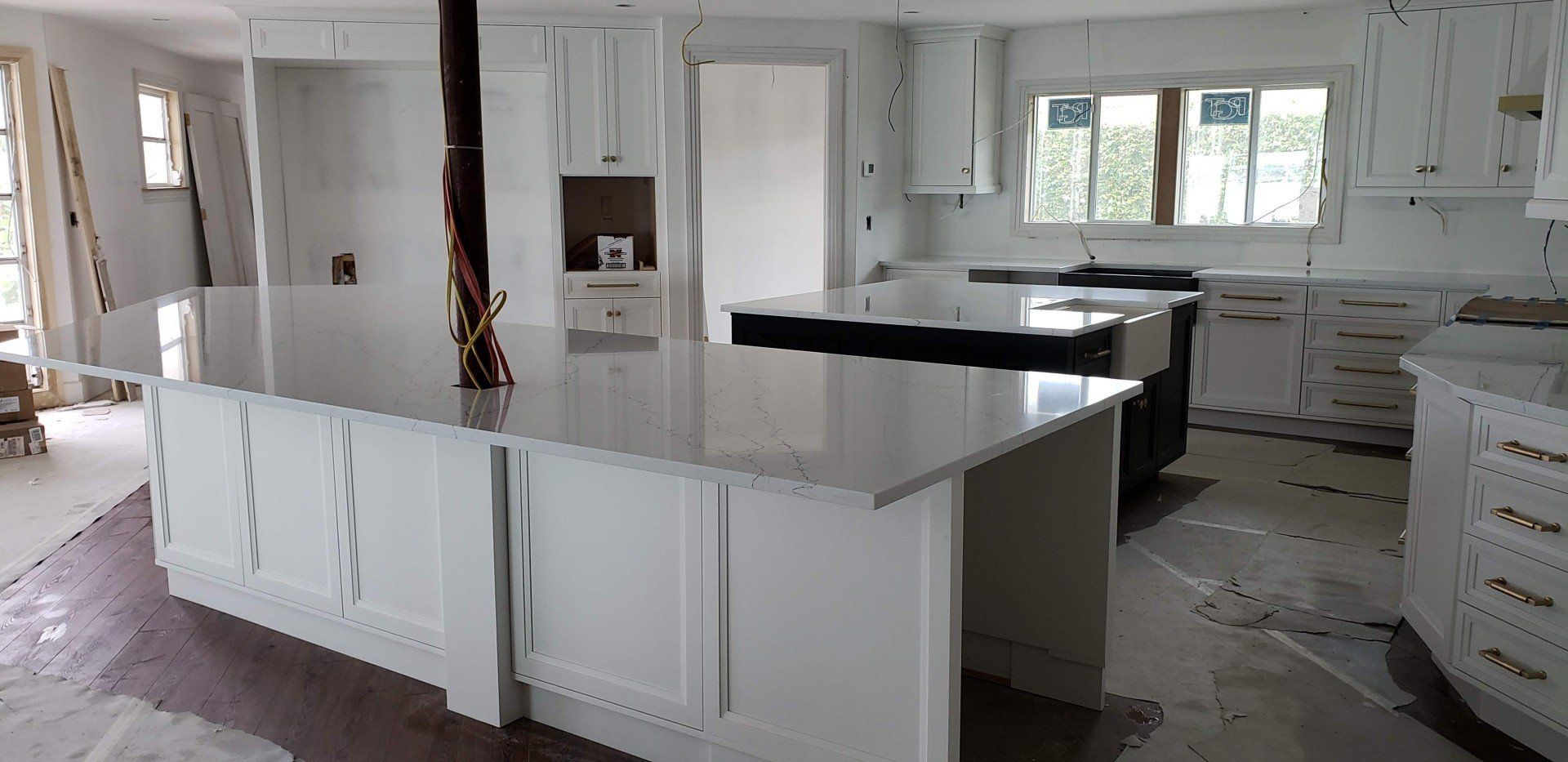 Clean White Fabricated Countertop 3rd Angle — Naples, FL — Rain Forest Marble Inc.
