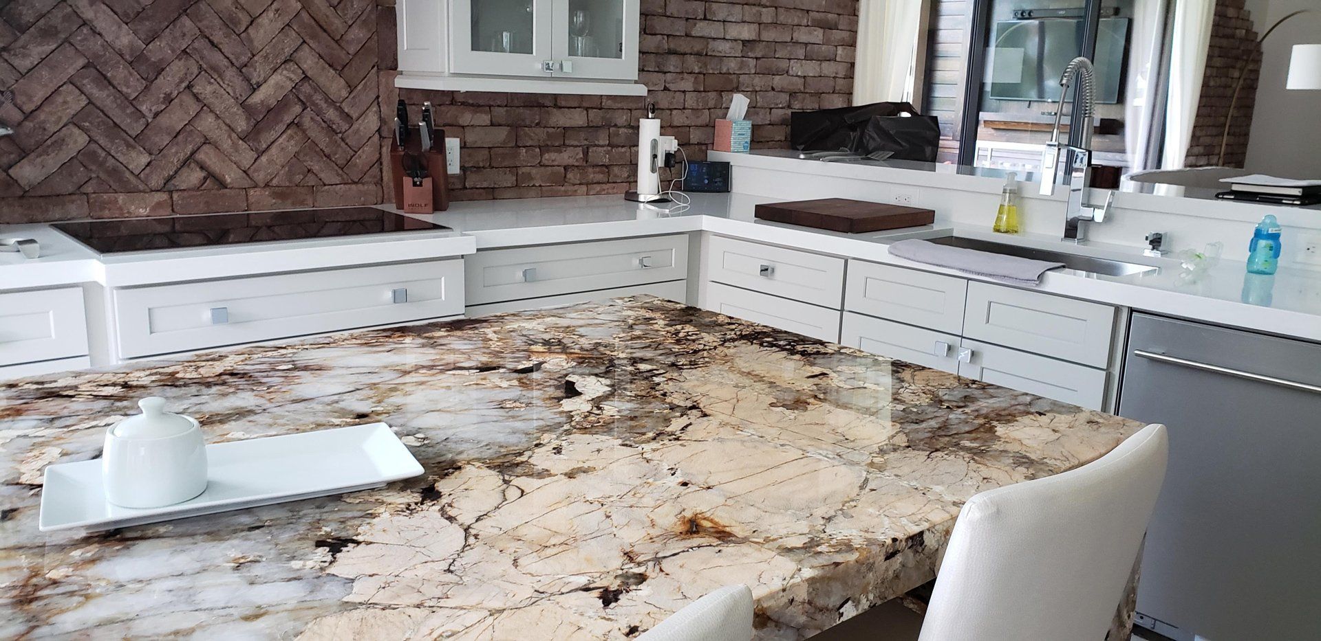 Modern Marble Countertop — Naples, FL — Rain Forest Marble Inc.