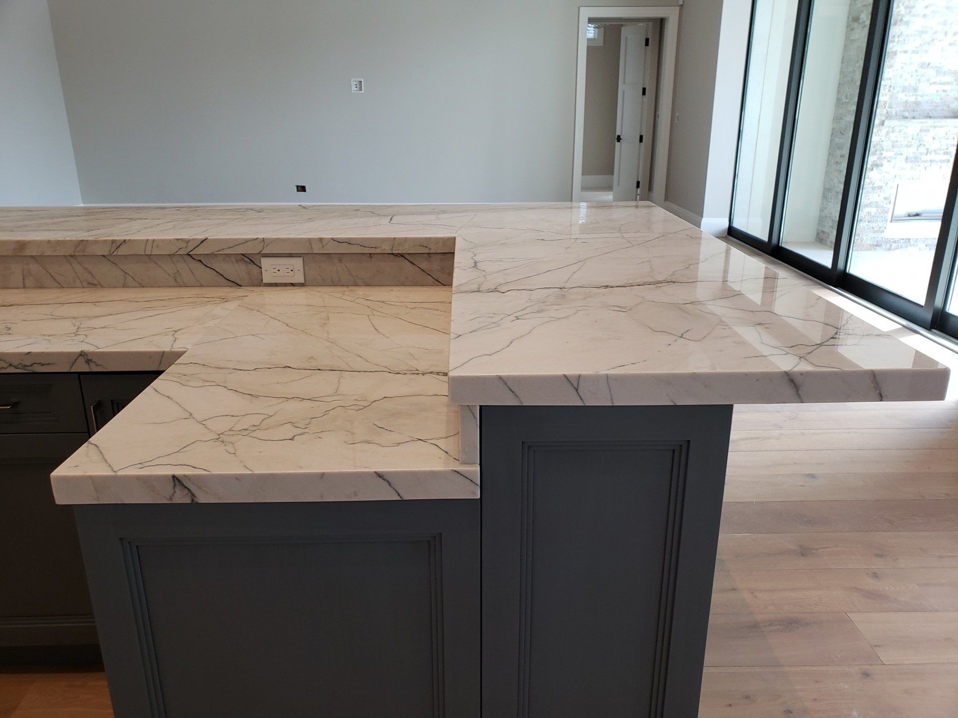 Two Layer Countertop — St Naples, Florida — Rain Forest Marble Inc.