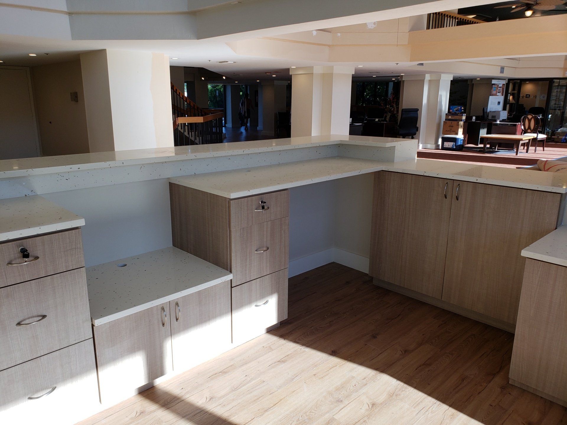 Reception Area Countertop — St Naples, Florida — Rain Forest Marble Inc.