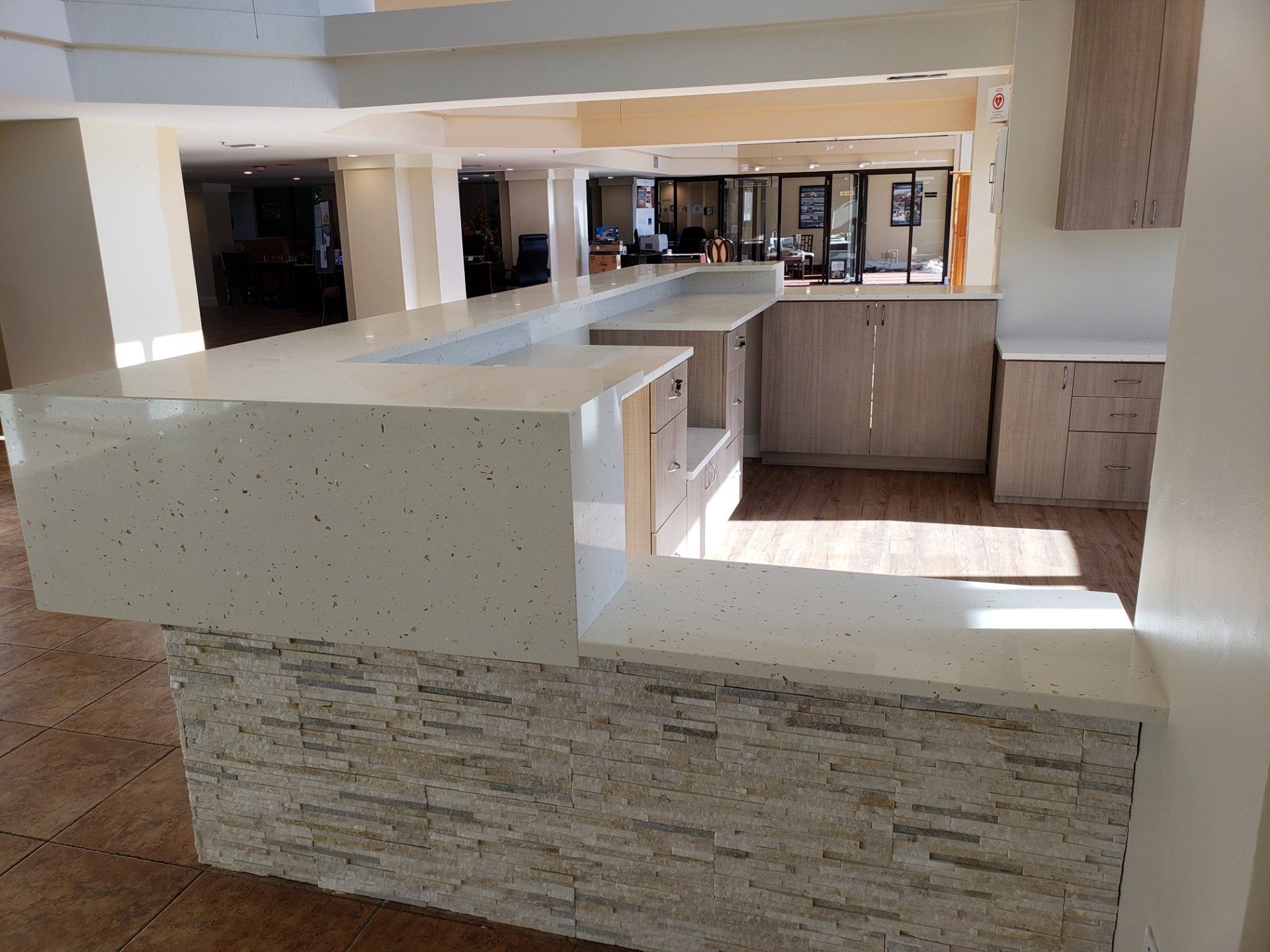 Lobby Countertops — St Naples, Florida — Rain Forest Marble Inc.
