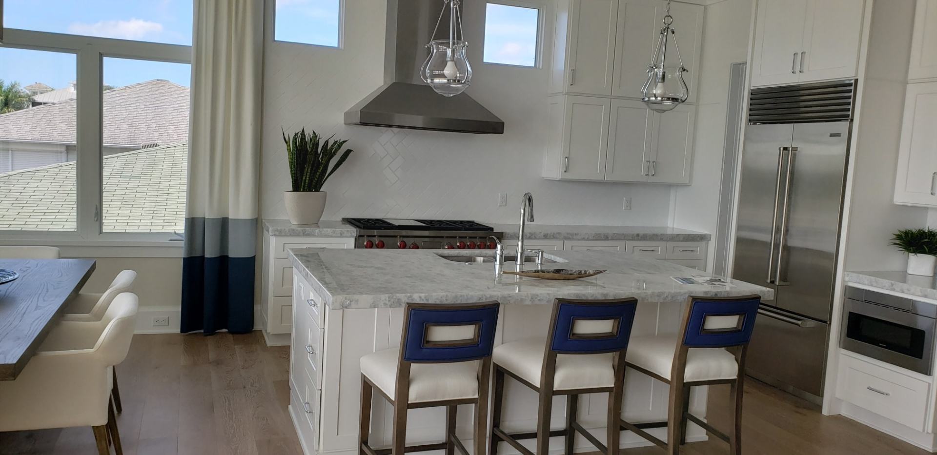 White Interior Kitchen — Naples, FL — Rain Forest Marble Inc.