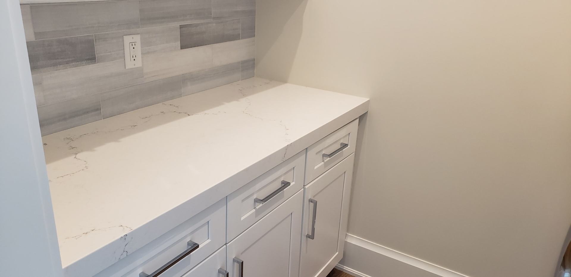 White Cabinet — St Naples, Florida — Rain Forest Marble Inc.
