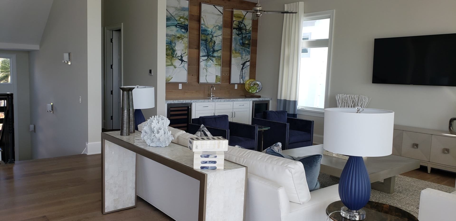 Living Room Interior Design — St Naples, Florida — Rain Forest Marble Inc.