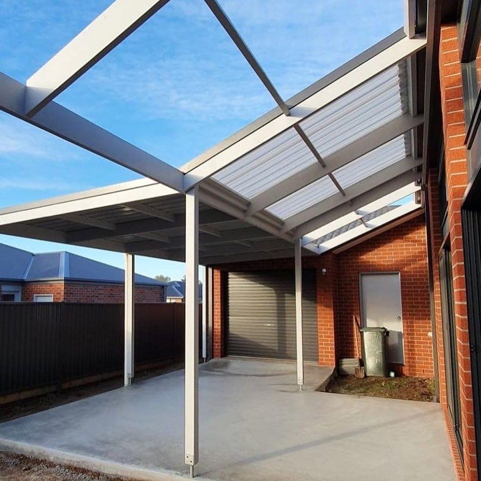 Carport with a Clear Roof — Home Construction in Ballarat, VIC