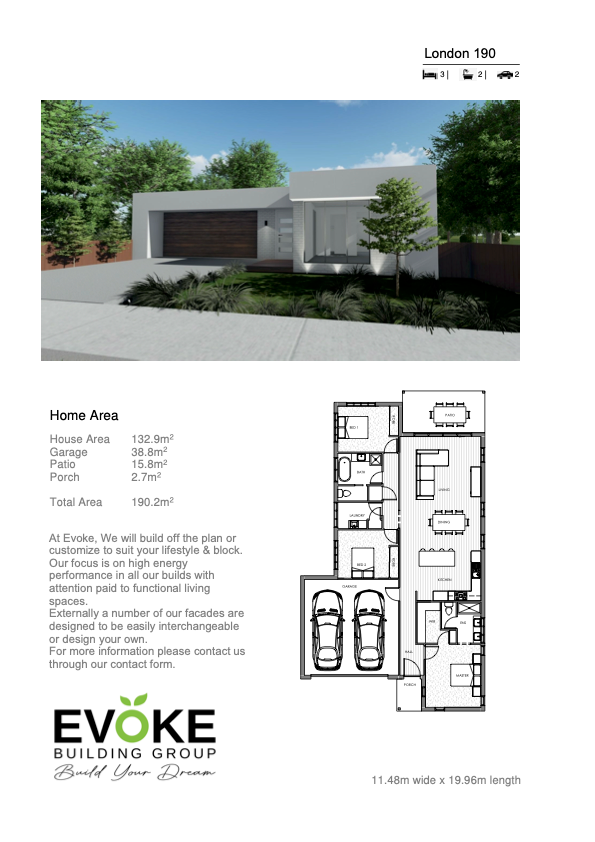 A Black and White Photo of a House With a Floor Plan — Evoke Building Group In Ballarat Central, VIC