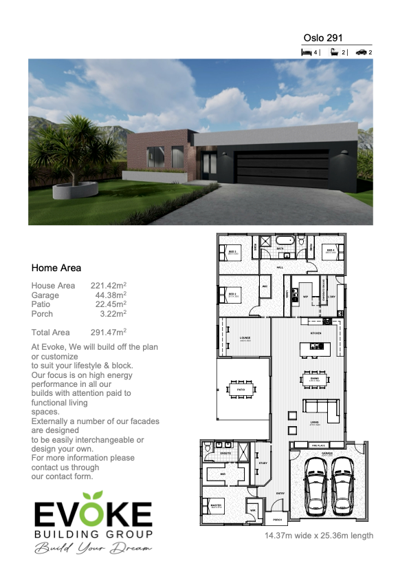 A Black and White Photo of a House With a Floor Plan — Evoke Building Group In Ballarat Central, VIC