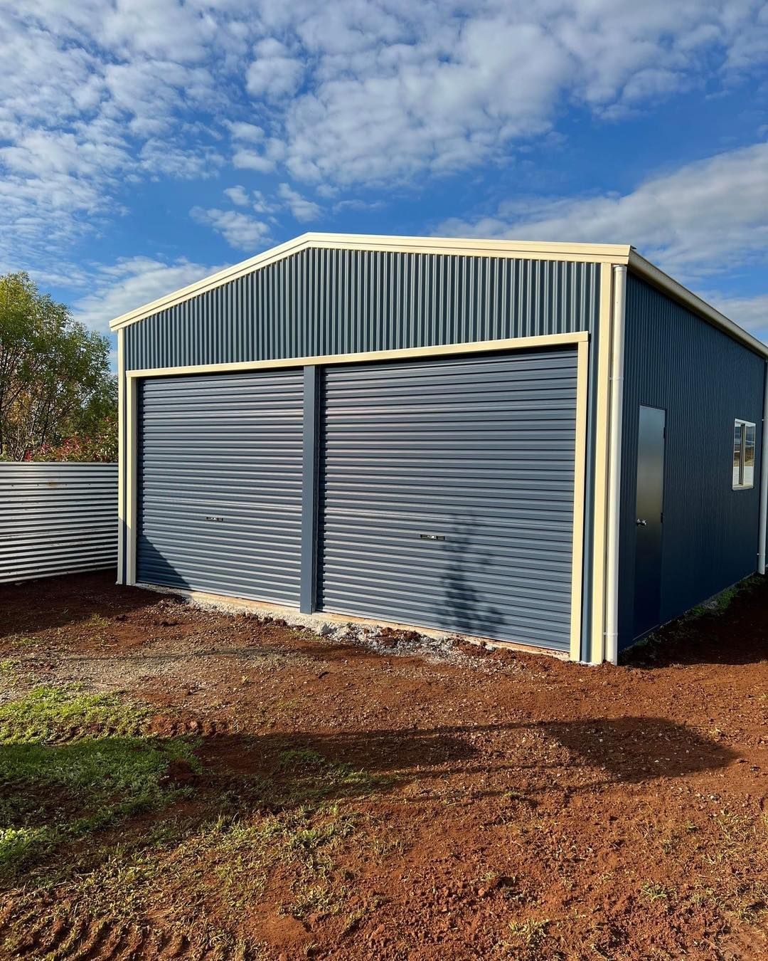 Black shed built in Ballarat