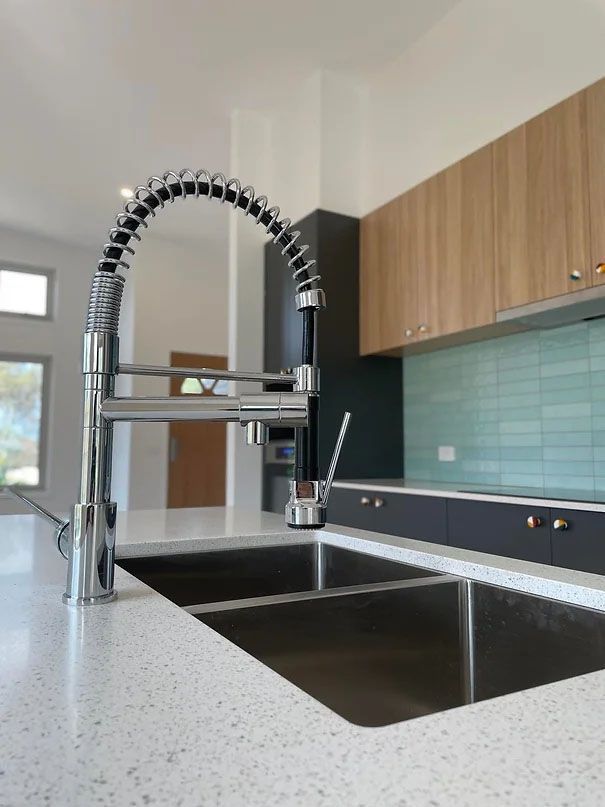Newly Renovated Kitchen With Modern Tap — Evoke Building Group In Ballarat Central, VIC