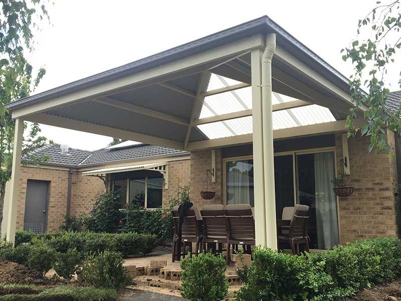 Backyard and Entertaining Area With New Roof With Natural Light — Evoke Building Group In Ballarat Central, VIC