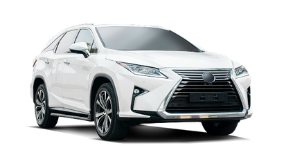 A white car is parked on a white background | D.W. Campbell Tire & Service