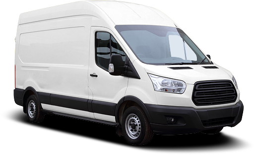 A white car is parked on a white background | D.W. Campbell Tire & Service