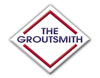 The logo for The Groutsmith is a diamond shape
