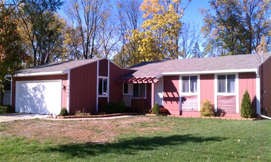 Red Painted House — Okemos, MI — Tony Grant’s Painting Company