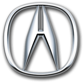 Acura logo: Silver letter 