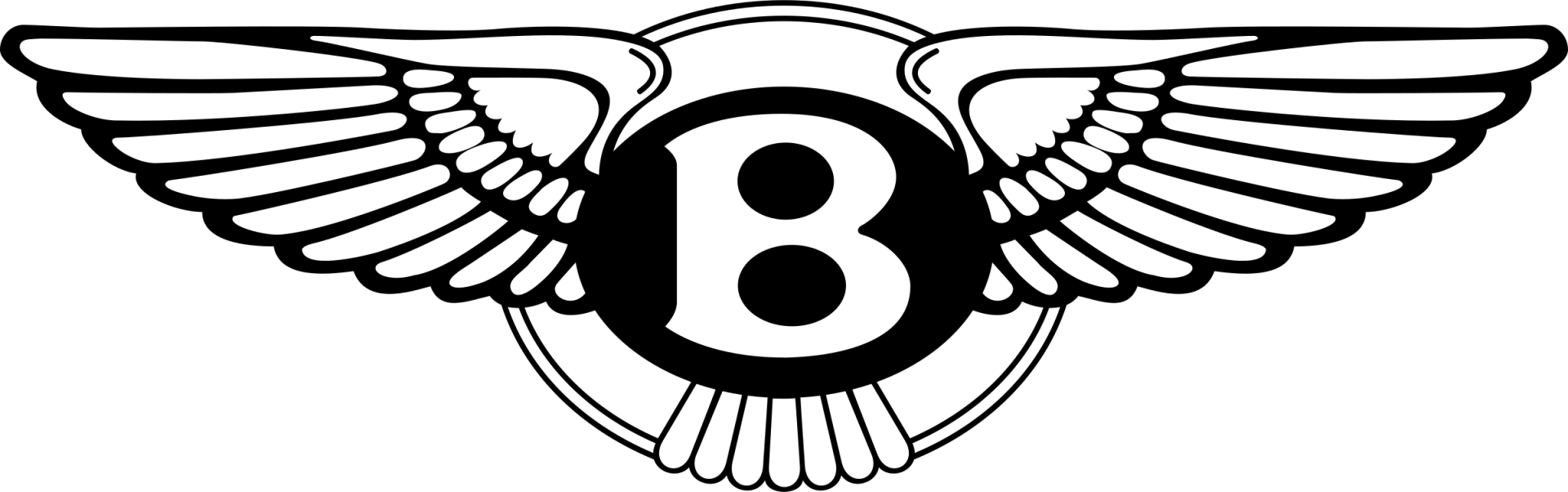 Bentley logo: a black 