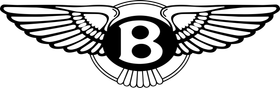 Bentley logo: a black 