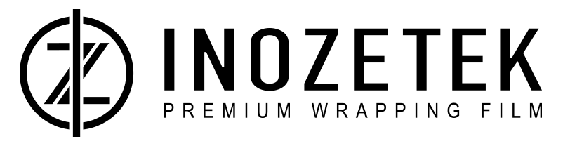 Logo for Inozetek Premium Wrapping Film, with a stylized 
