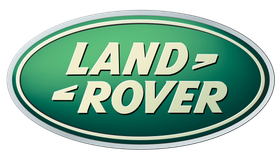 Land Rover logo: green oval with white text.