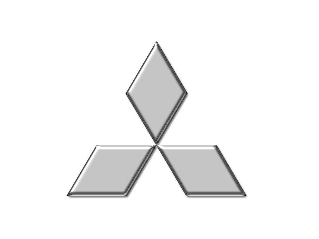 Mitsubishi logo: three gray diamonds arranged in a triangular shape.