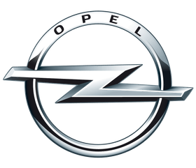 Opel car logo: silver lightning bolt inside a silver circle, with 