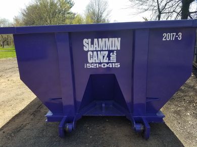 Blue Dumpster — Monroe Township, NJ — Slammin Canz, Inc.